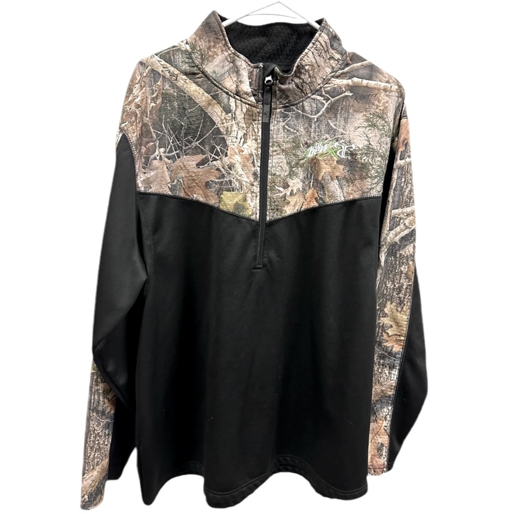 Black and Tan Lightweight Shirt Jacket with Camouflage Design